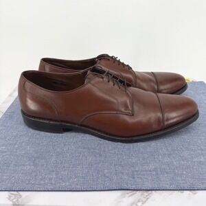 Allen Edmonds Margate Cap Toe Oxford Dress Shoes Men's 12B Brown Leather Lace Up
